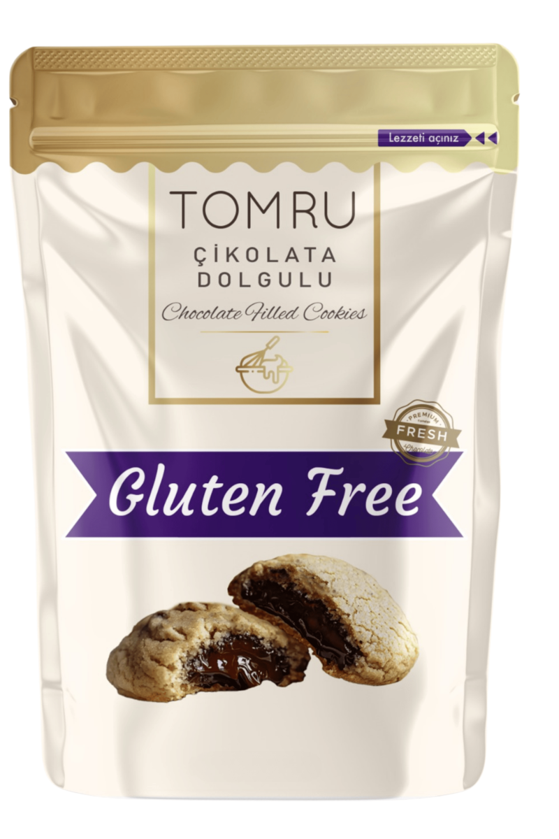 Tomru Glutensiz Çikolata Dolgulu Atıştırmalık Kurabiye 120gr