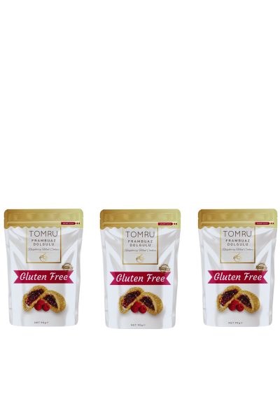 Tomru Glutensiz Frambuaz Dolgulu Kurabiye 3x90gr