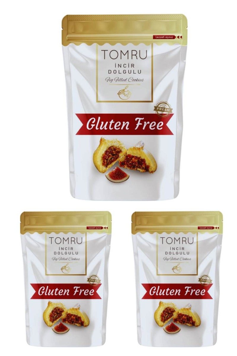 Tomru Glutensiz İncir Dolgulu Kurabiye 3x90gr