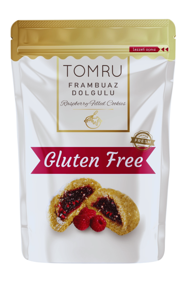 Tomru Glutensiz Frambuaz Dolgulu Kurabiye 120gr