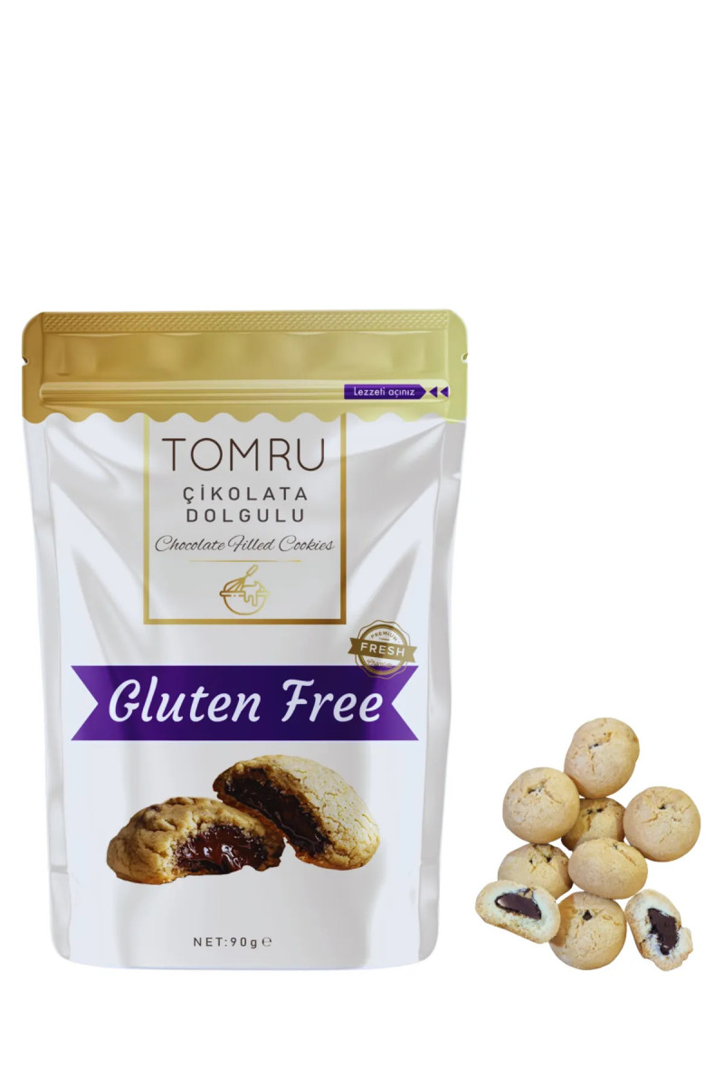 Tomru Glutensiz Çikolata Dolgulu Atıştırmalık Kurabiye Avantaj Seti 3X90gr