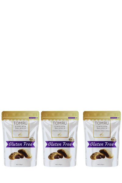 Tomru Glutensiz Çikolata Dolgulu Atıştırmalık Kurabiye Avantaj Seti 3X90gr