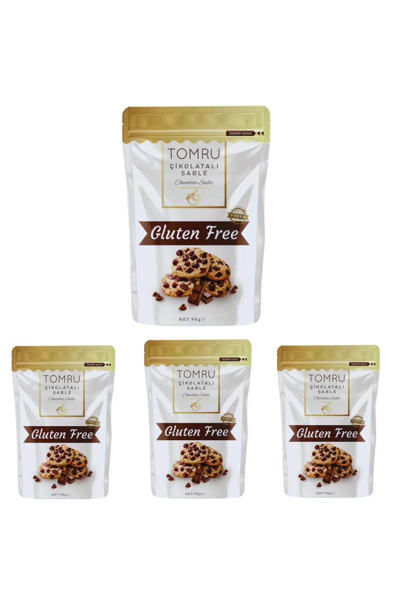 Tomru Glutensiz Çikolatalı Sabre 4x90gr Avantaj Seti