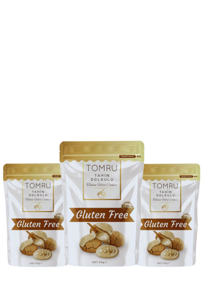 Tomru Glutensiz Tahin Dolgulu Atıştırmalık Kurabiye Avantaj Seti 3X90gr